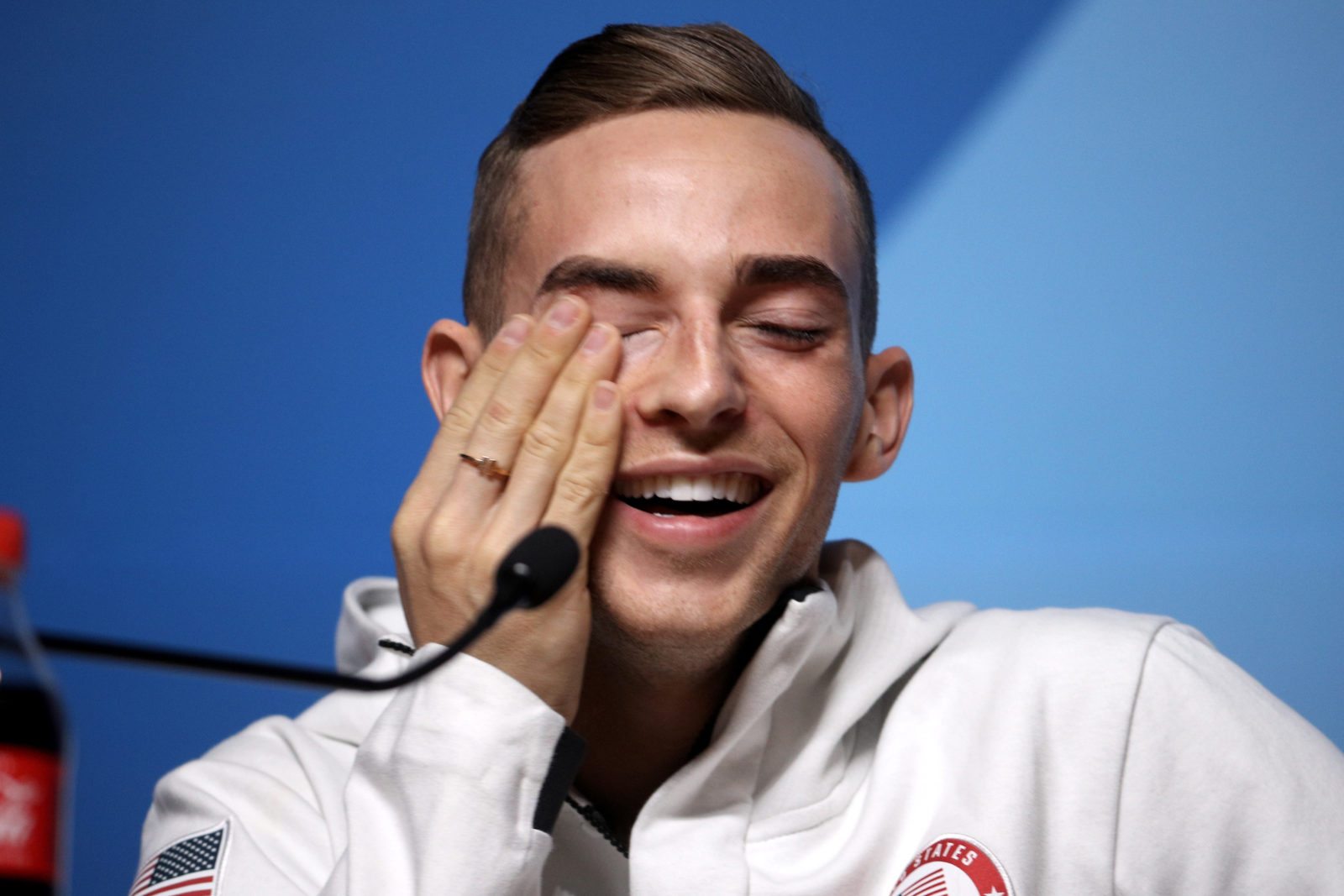 Winter Olympics 2018: Adam Rippon holds back tears as he hails the 'overwhelming' support he's received