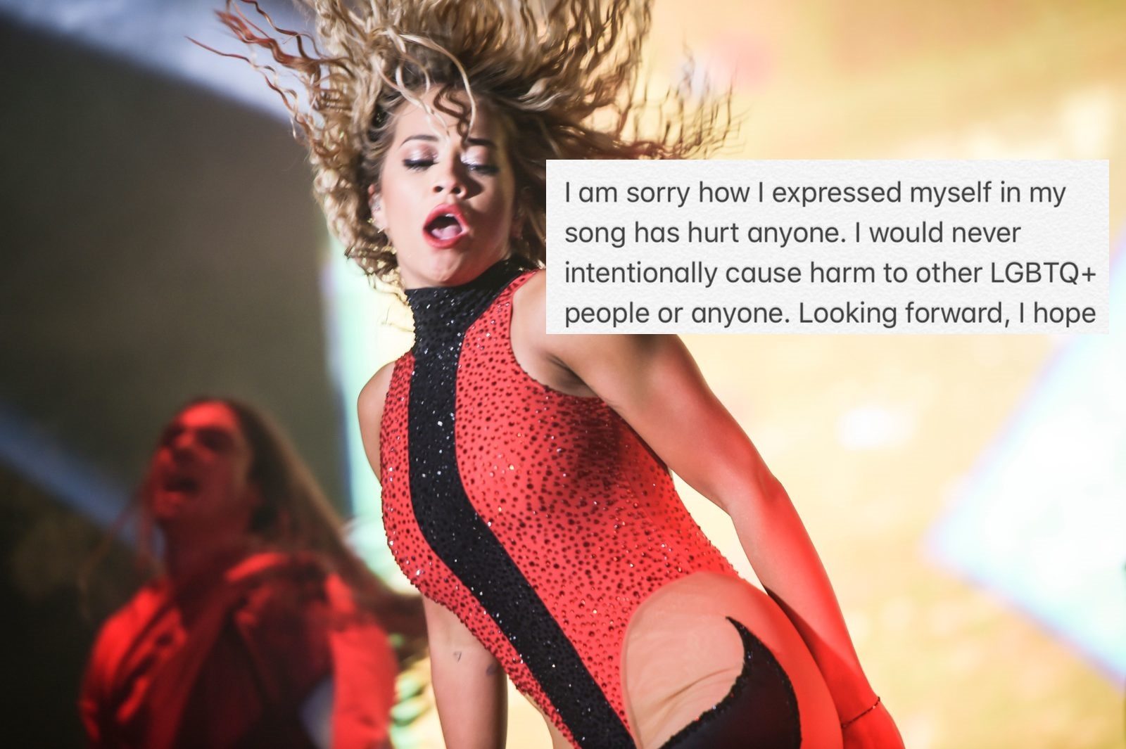 Rita Ora has apologised for 'Girls'