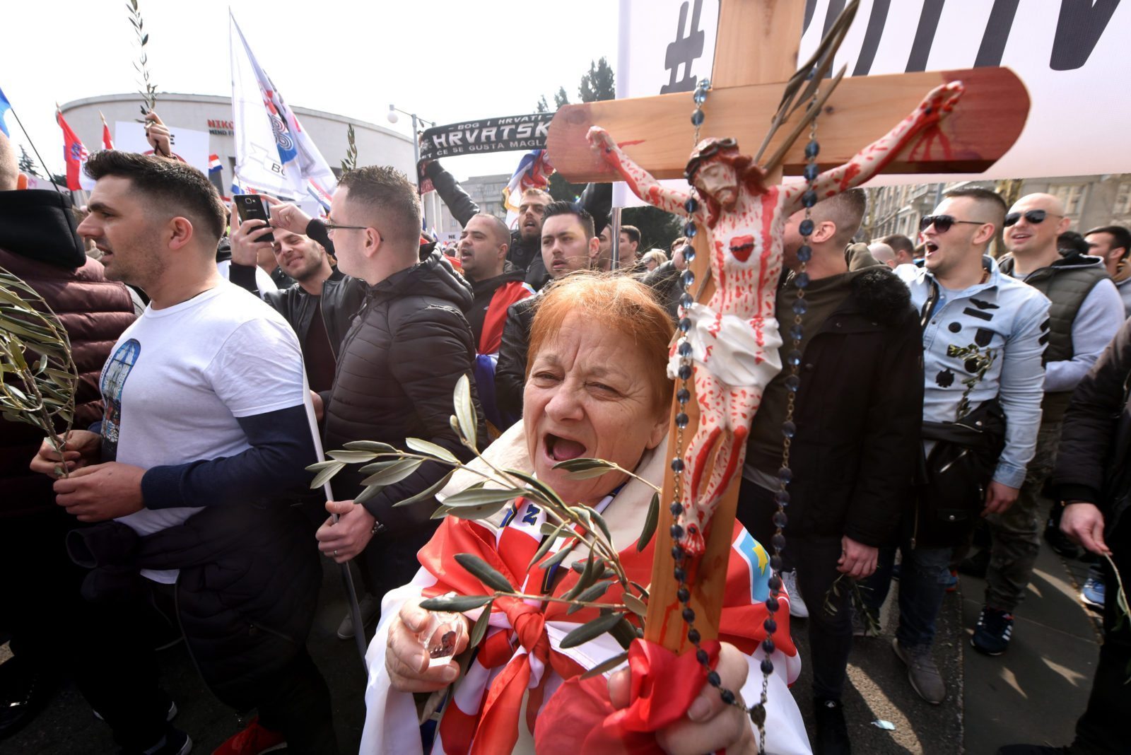 Thousands of Croatians have marched against women because they don't want gay marriage