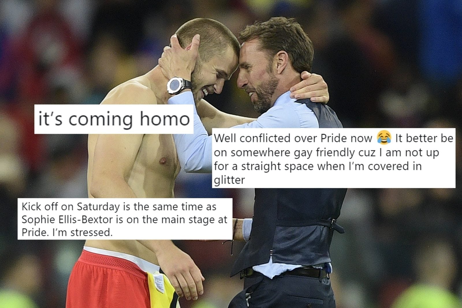 England's World Cup quarter-final clashes with Pride in London, and people are torn
