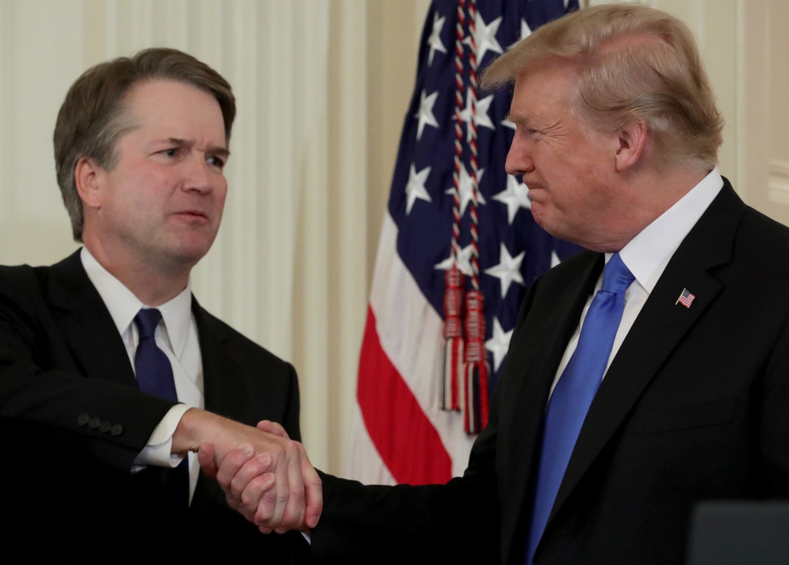Protests break out against Trump's pick for Supreme Court Brett Kavanaugh