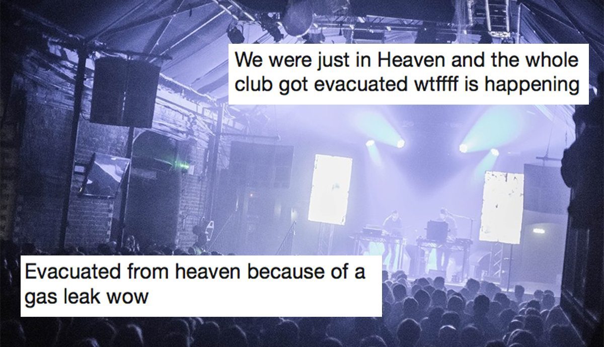 London's biggest gay club Heaven evacuated after gas leak at 3am