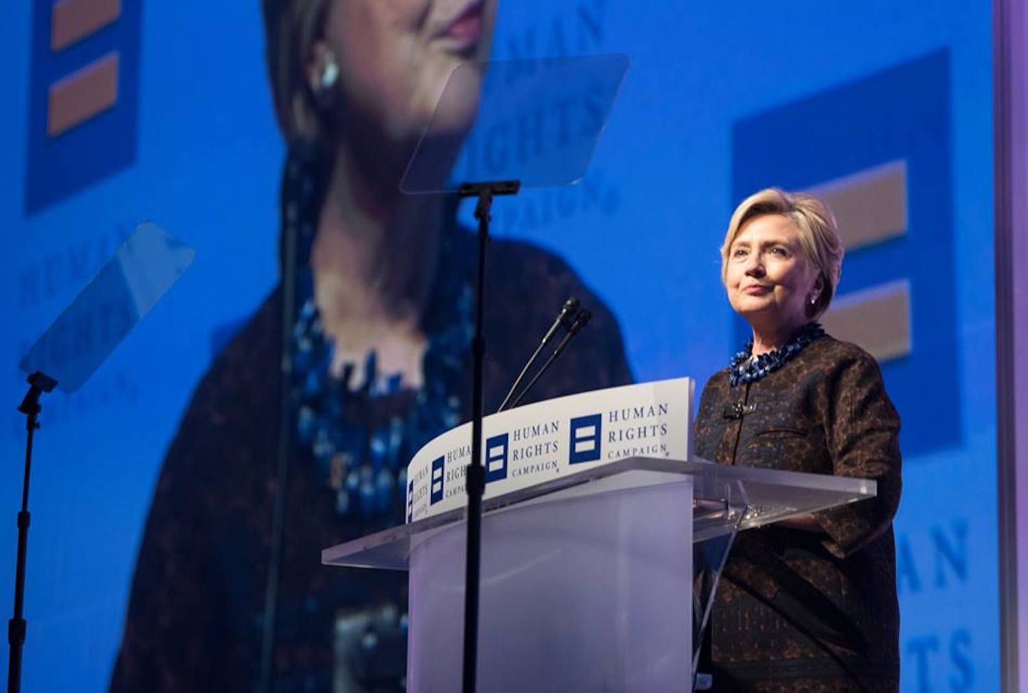 Hillary Clinton hits out at 'striking and scary' anti-LGBT attacks by Trump administration