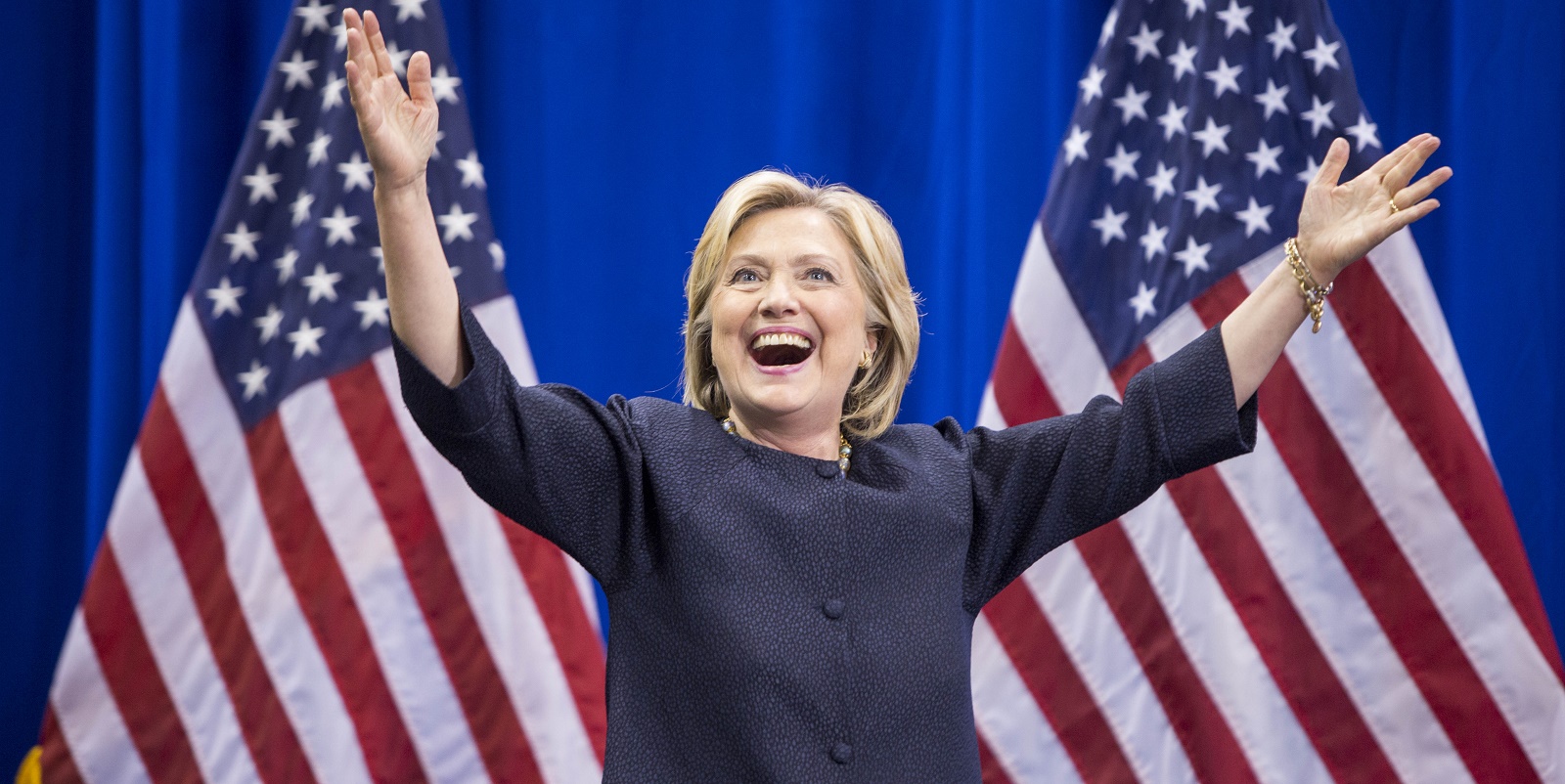 Hillary Clinton has a one-word response to Trump's 'friend of the gays' claim