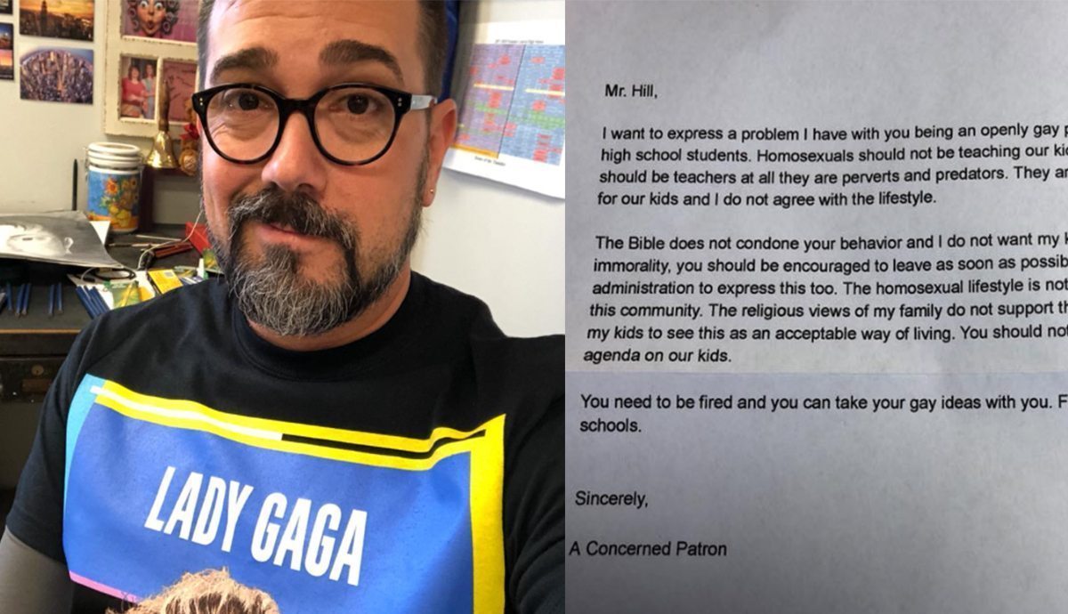 Gay teacher driven from job due to 'pattern of harassment' after he came out