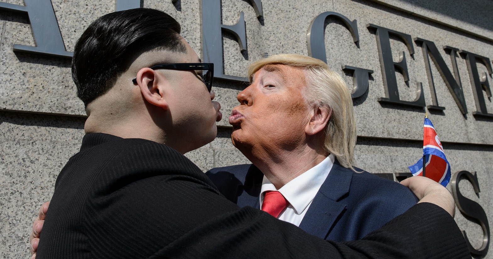 'Donald Trump' spotted making out with Kim Jong-un