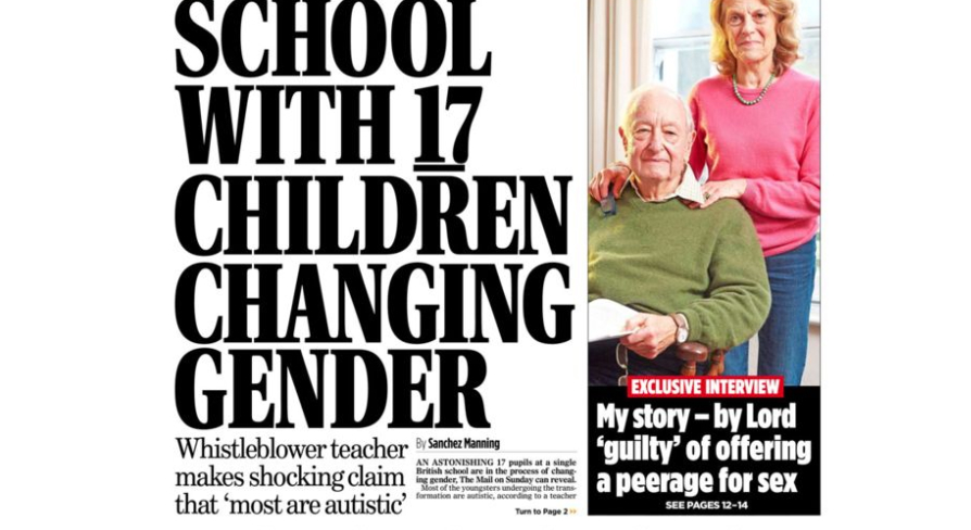Mail on Sunday slammed for ‘disgusting’ trans kids article