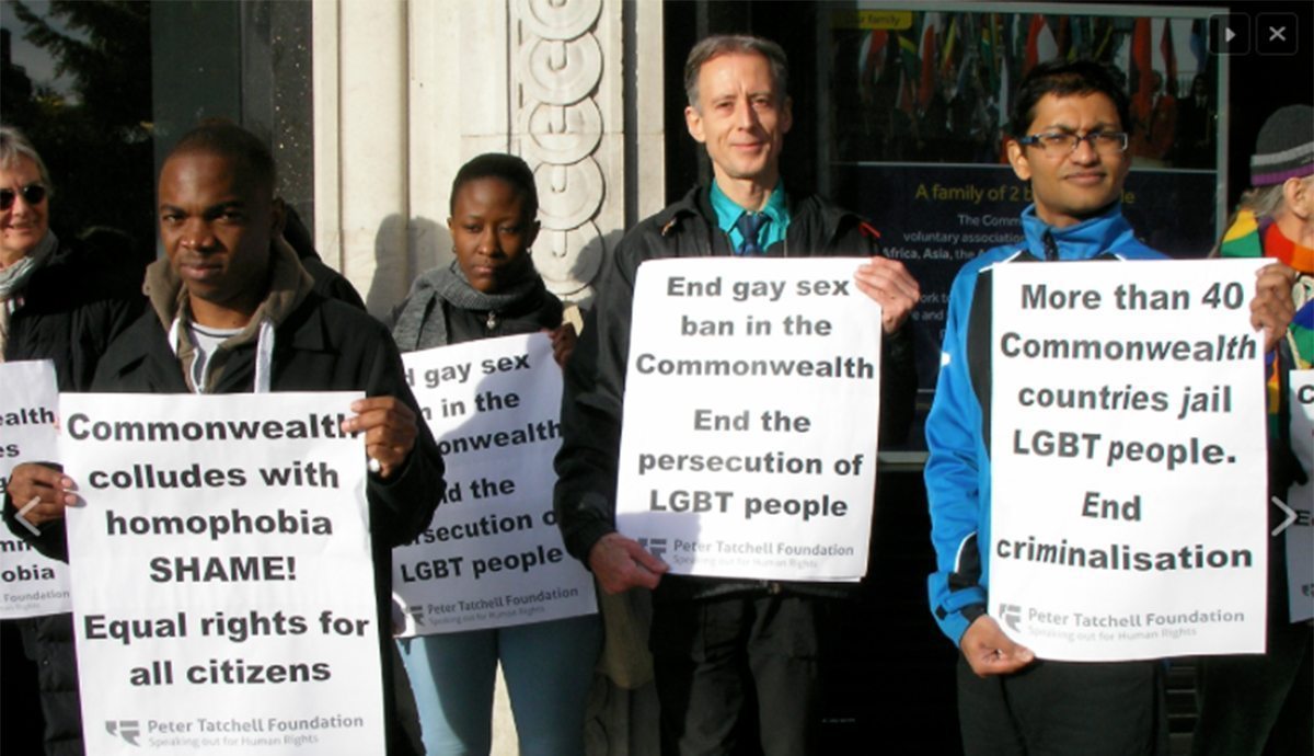 Peter Tatchell and LGBT activists to protest against homophobia in the Commonwealth