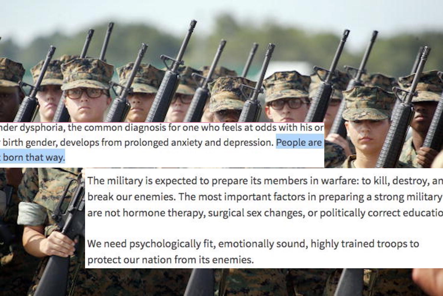 White House sends email linking to article saying being trans is a mental disorder