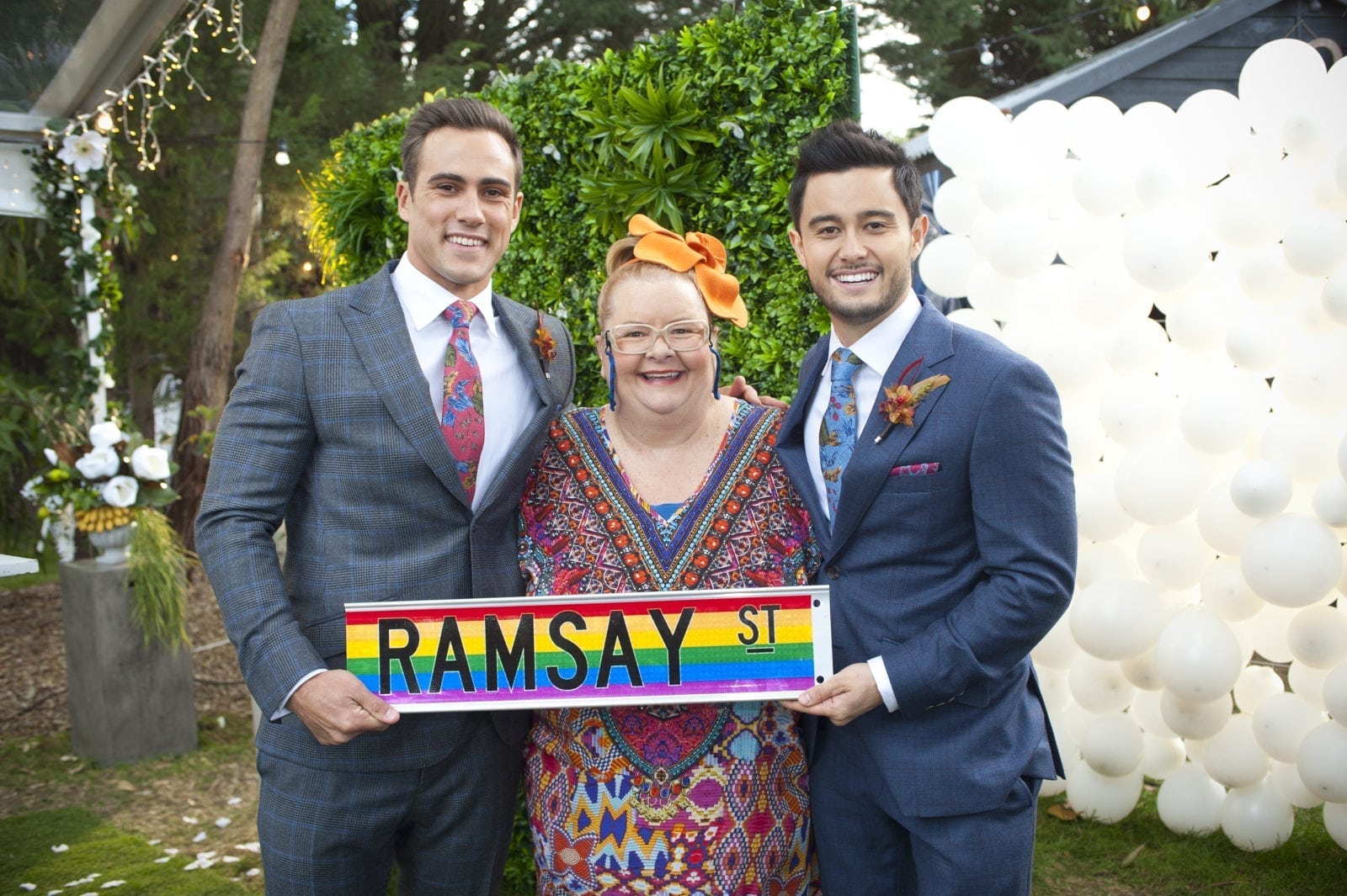 Exclusive: Neighbours' first gay marriage makes history — and they'll have kids soon