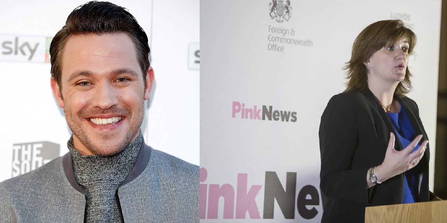 Equalities minister hits back after Will Young claims she 'doesn't give a s**t' about gay kids