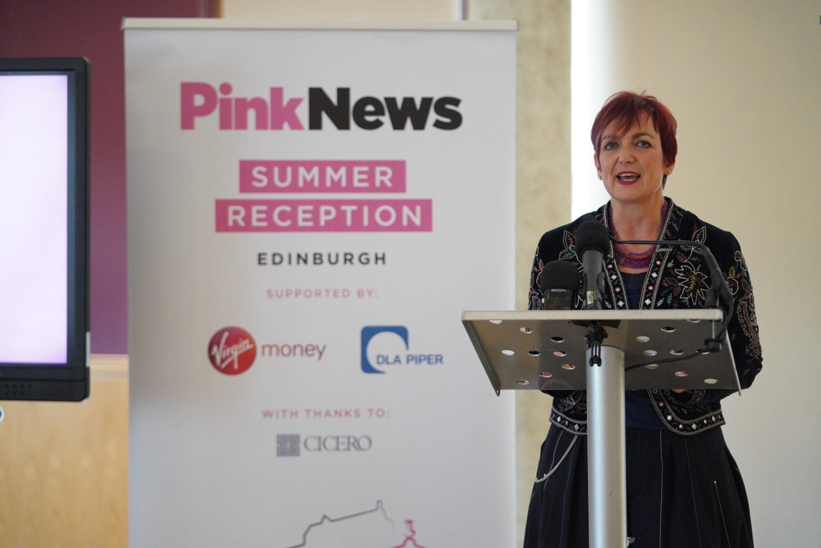 Angela Constance vows to tackle hate at PinkNews summer reception in Edinburgh