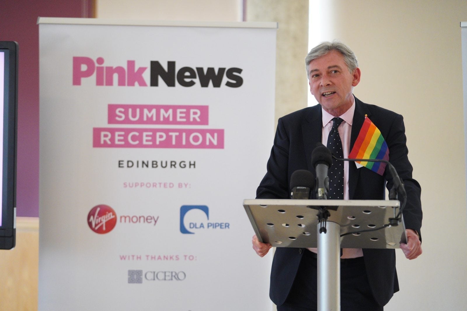Scottish Labour leader uses PinkNews summer reception in Edinburgh to call for greater focus on LGBT+ rights abuses in Russia