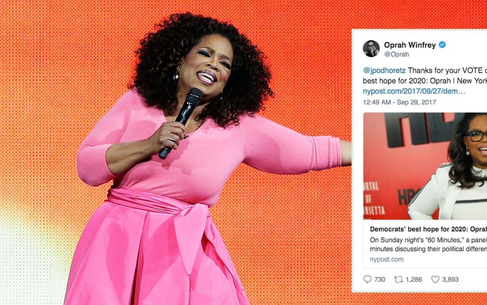 Oprah may have just hinted that she might run for President