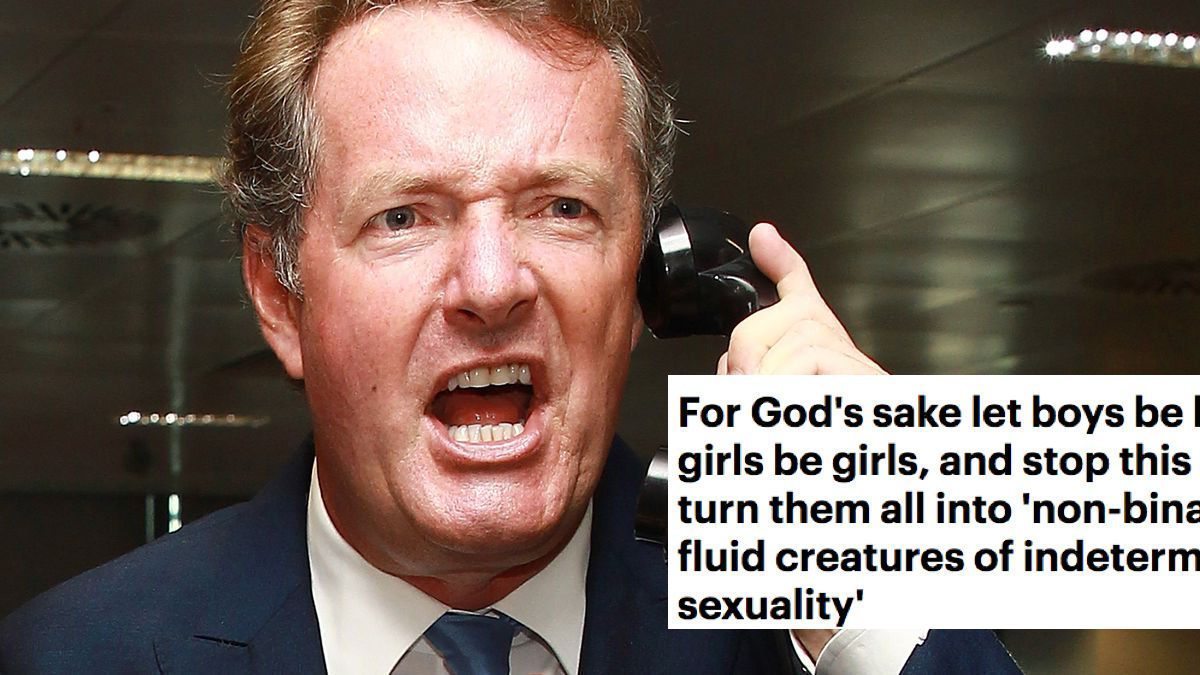 Piers Morgan lashes out at 'non binary brigade': 'Let boys be boys'