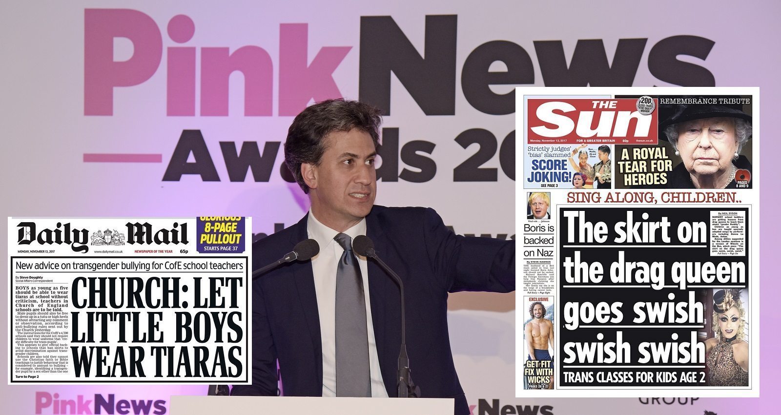 Ed Miliband: Transgender 'moral panic' in newspapers is like 1980s homophobia