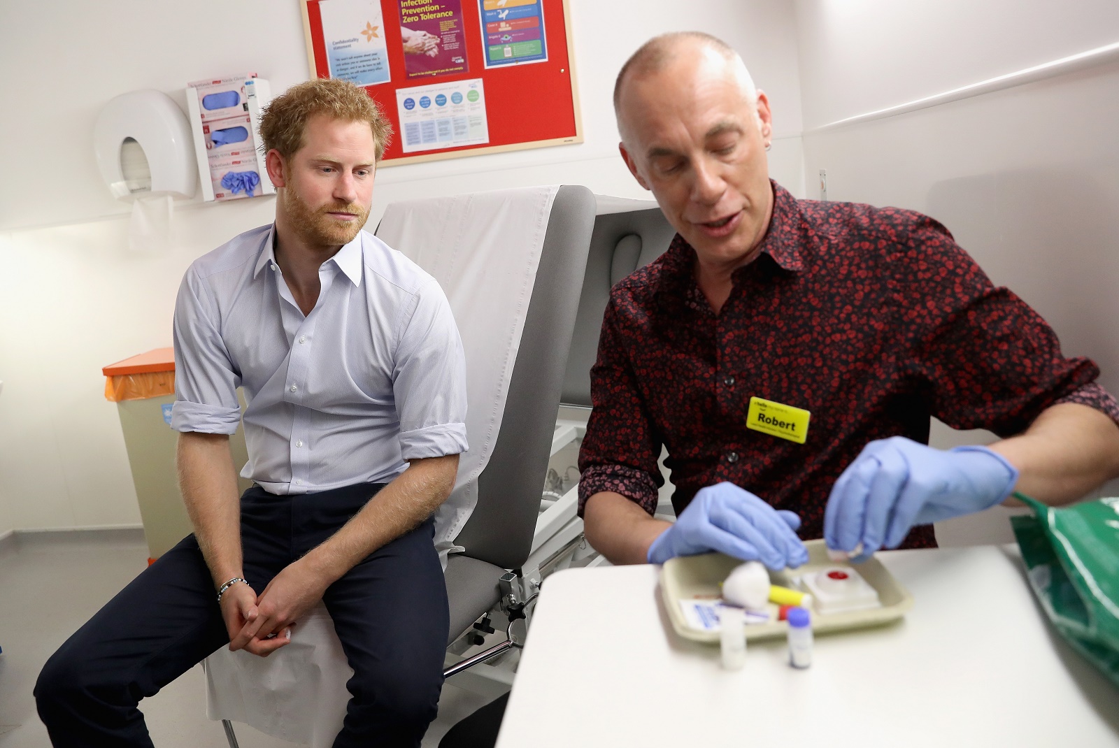 Health worker who tested Prince Harry for HIV speaks of anxious wait for result