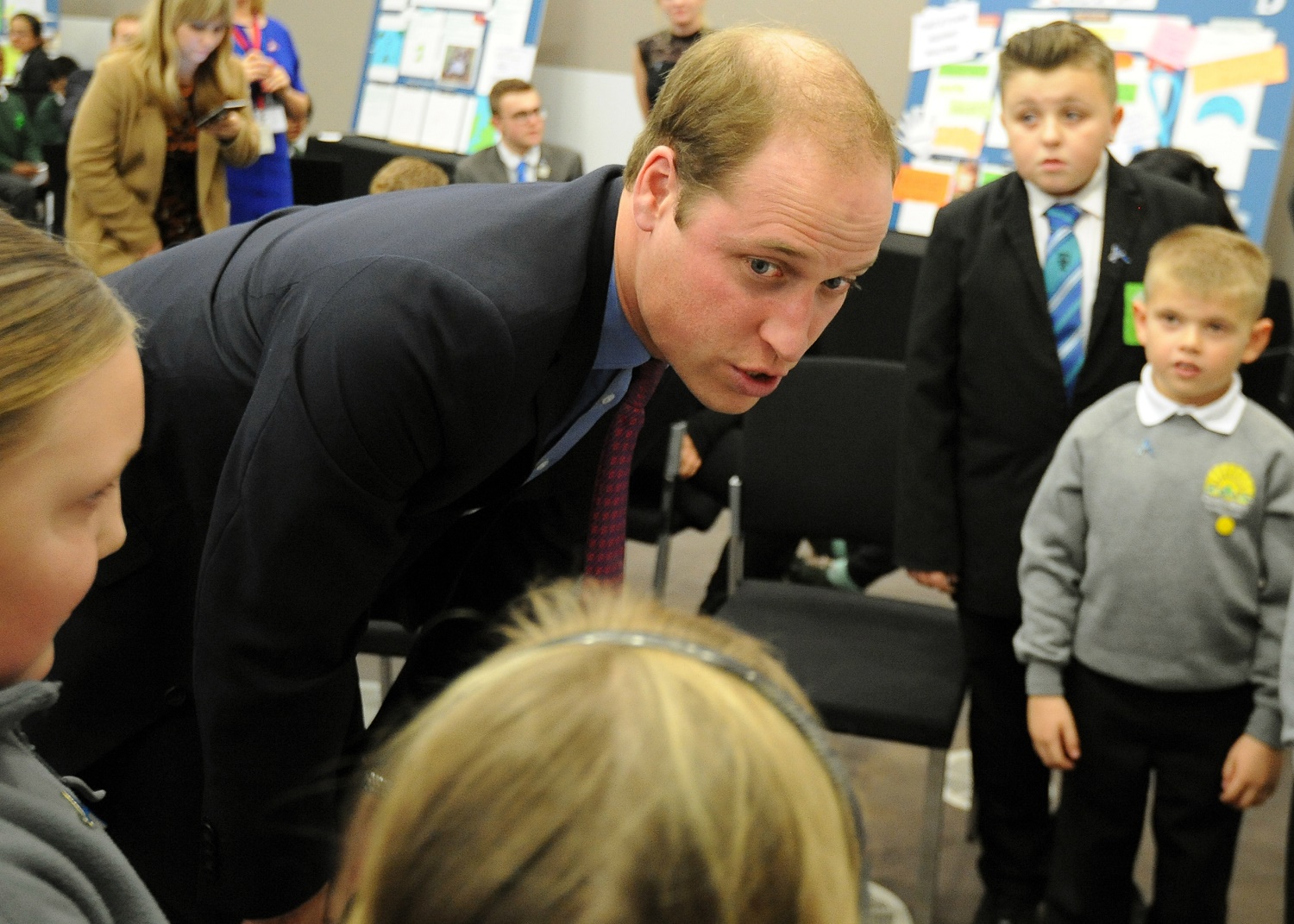 Prince William attends school diversity workshop for Diana charity