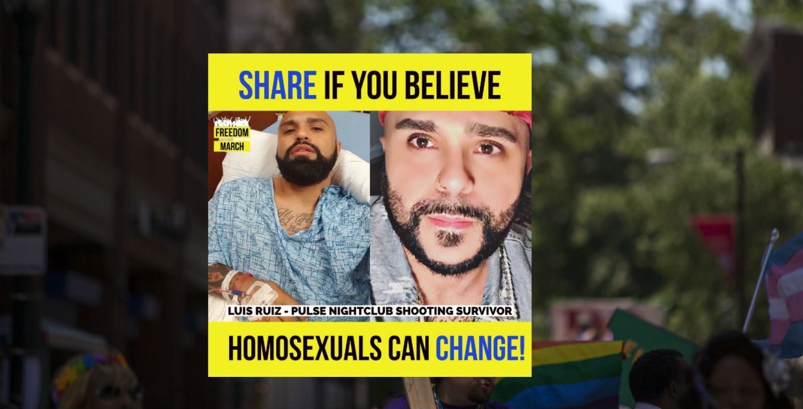 Pulse shooting survivor claims Jesus cured him of homosexual 'perversion'