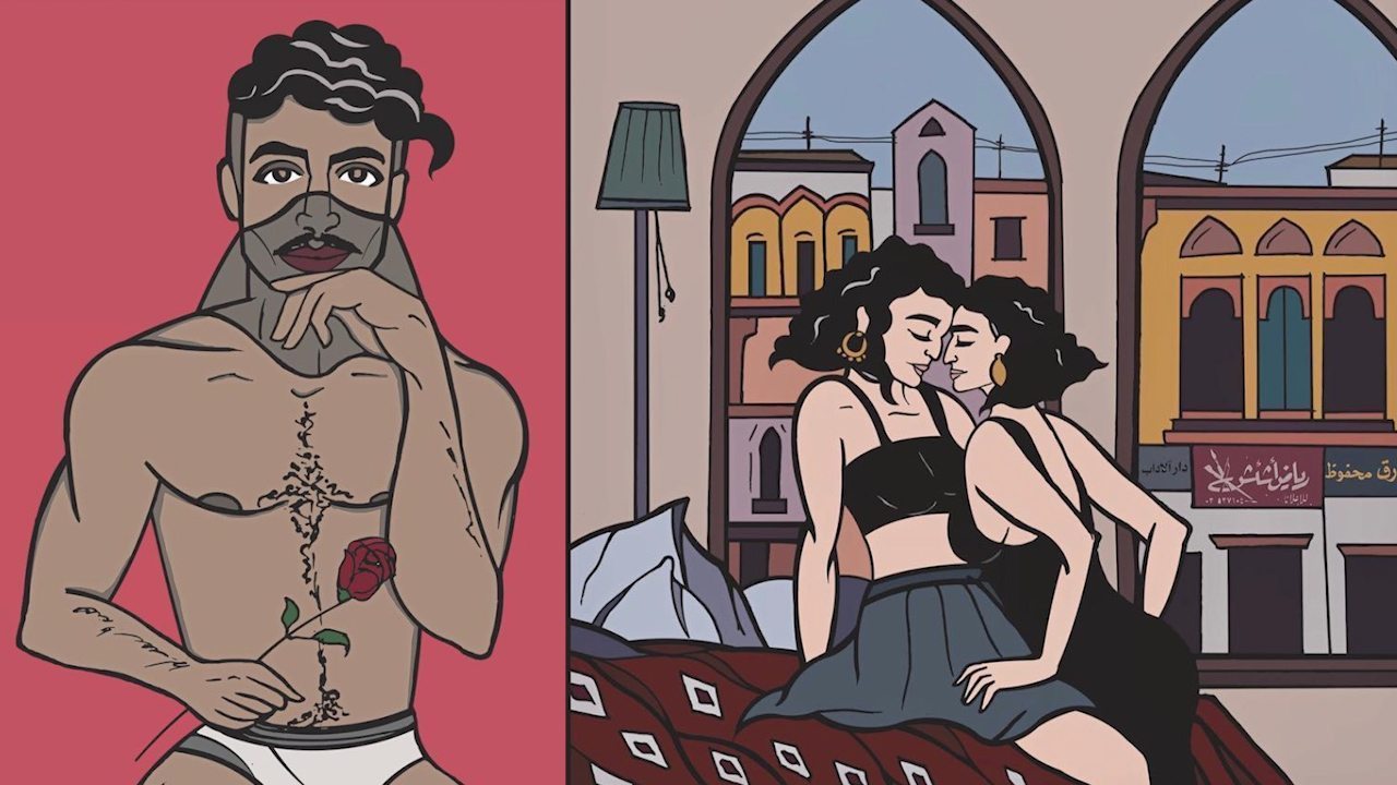 These Queer Habibi illustrations reveal beautiful LGBTQ love in Arabia