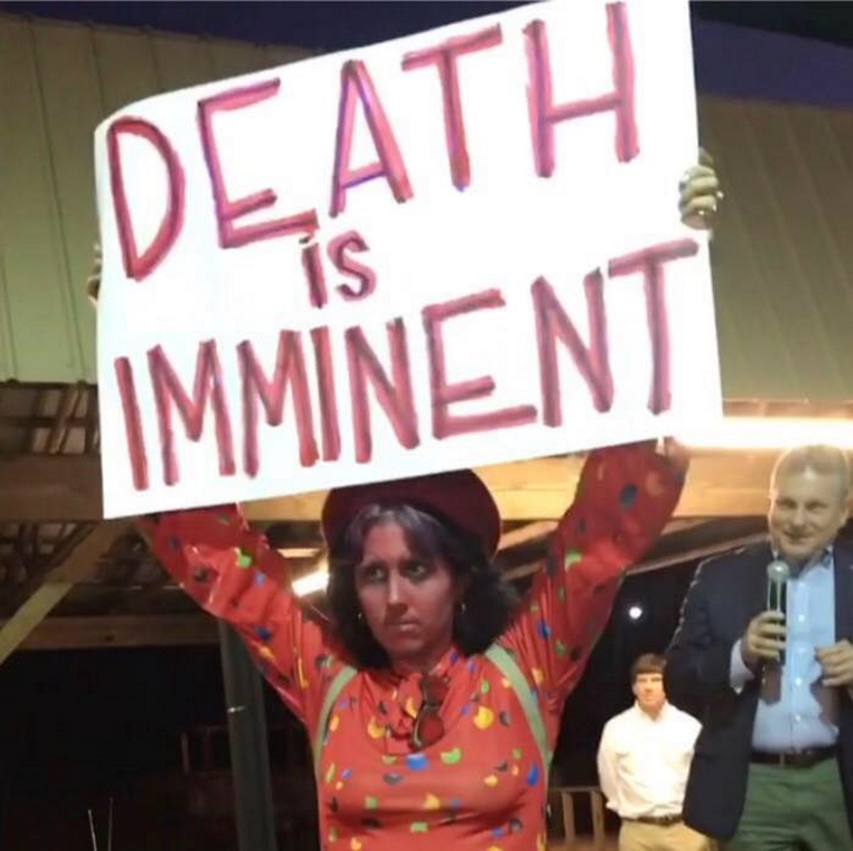 Gay Trump fan tells transgender protesters he 'wants to' erase them