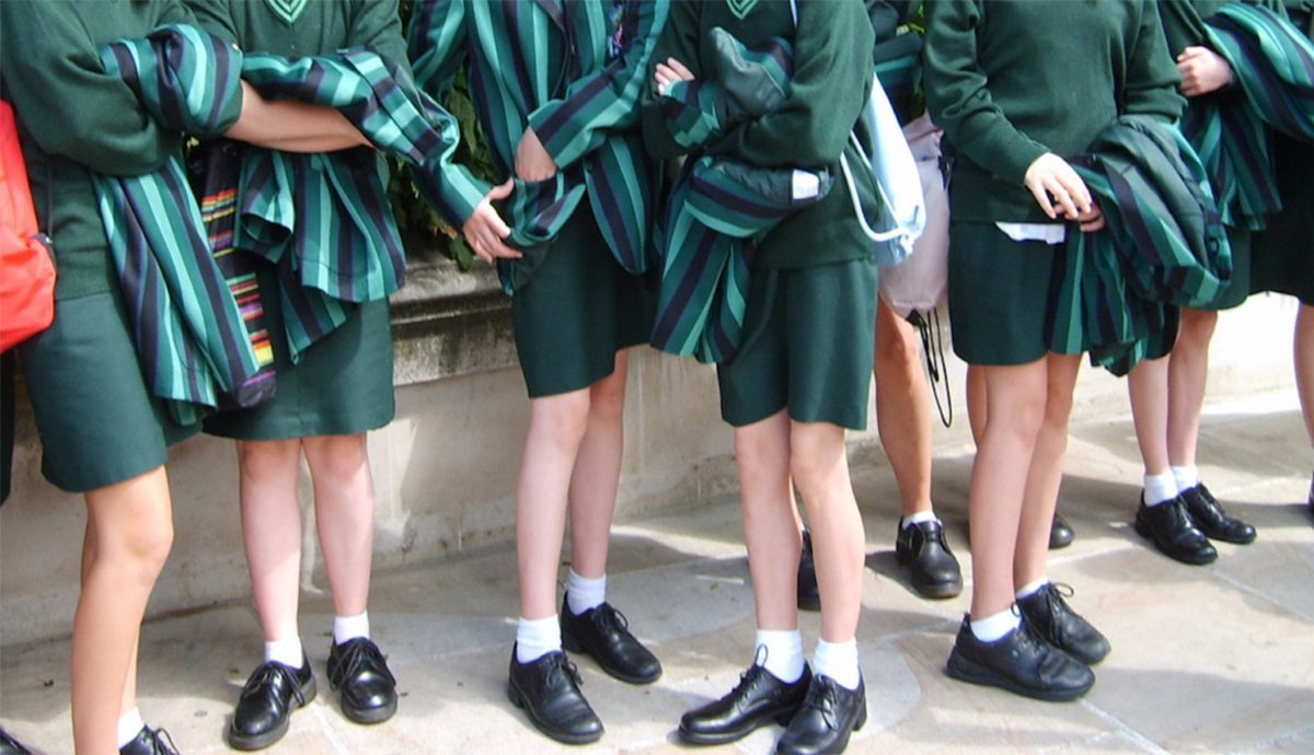 Schoolgirls wear shorts to stop other pupils taking upskirt photos