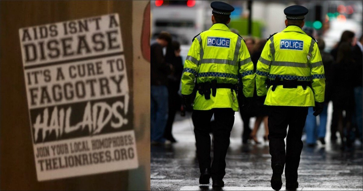 Nazis target LGBT youth club saying 'AIDS is a cure for faggotry'