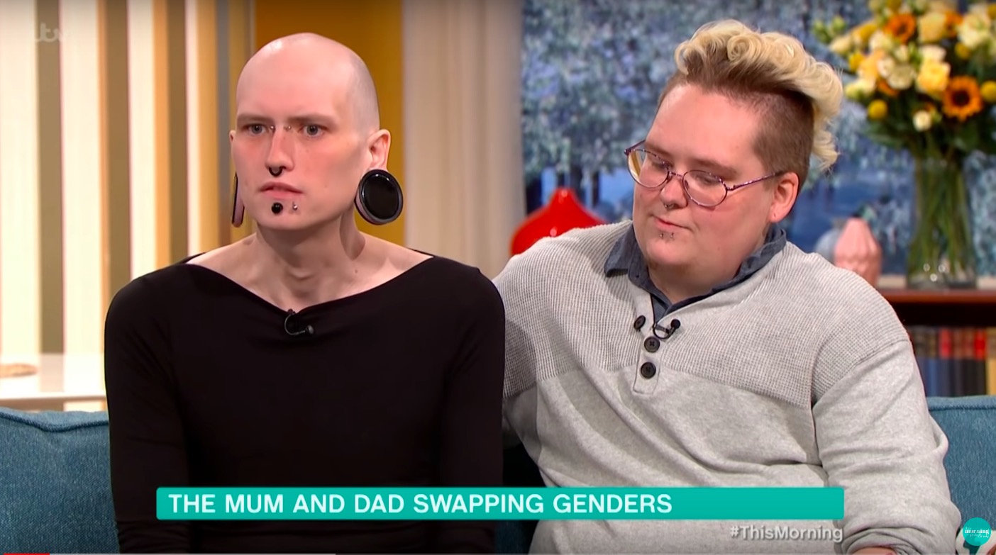 Transgender parents Louise and Charlie Draven reveal trolls called their gender-neutral child a 'serial killer'