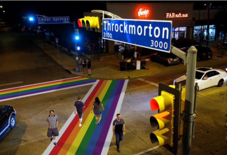 Dallas approves rainbow crossings in LGBT neighbourhood to mark Pride
