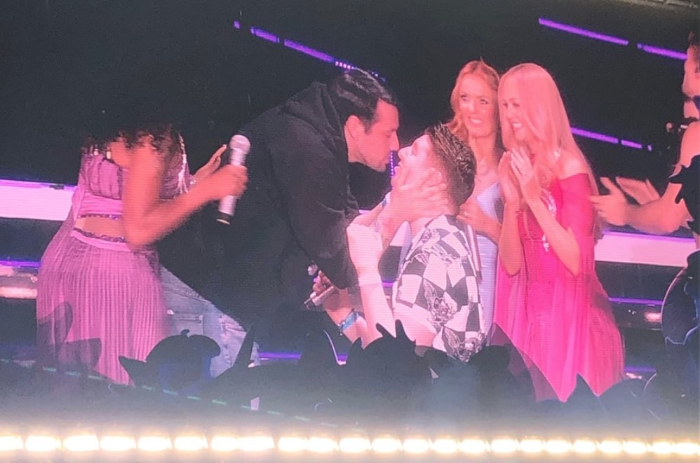 Spice Girls invite fans onstage for proposal in Manchester