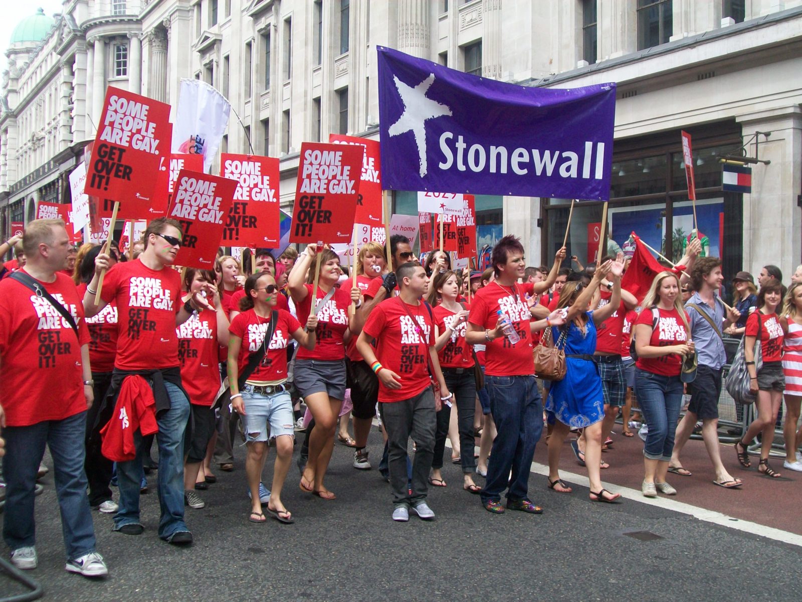 Stonewall, named after famous LGBT riot, disavows all violence