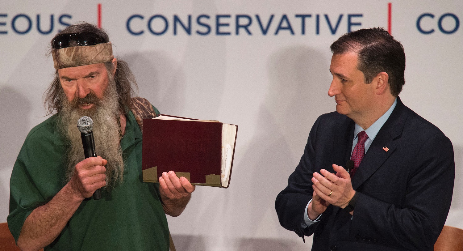 Ted Cruz rallied with Duck Dynasty's homophobe-in-chief