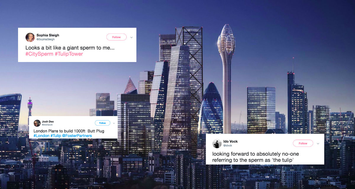 London's new 'Tulip' skyscraper looks like 'a giant sperm'