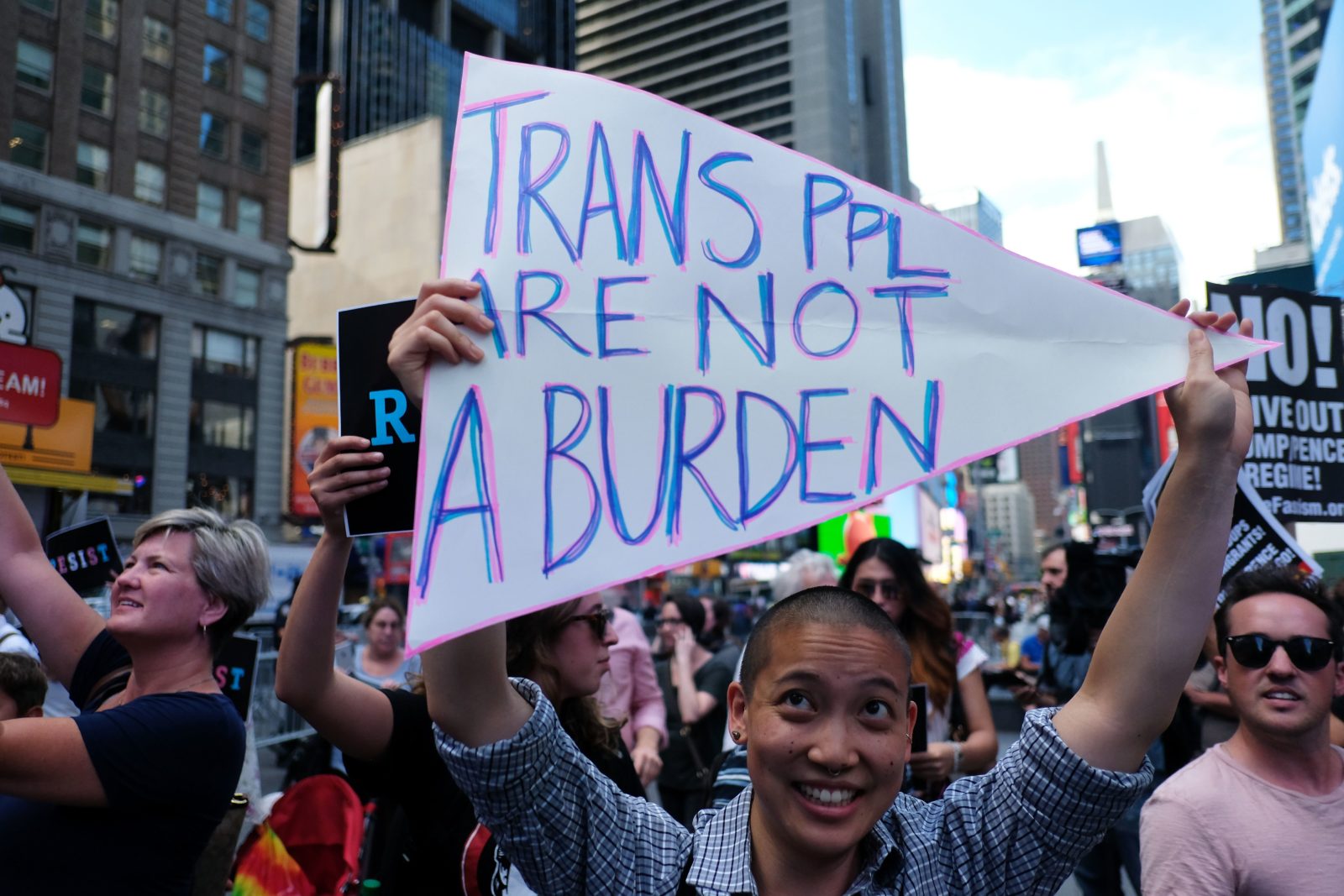 45 senators urge block of Trump's trans military ban