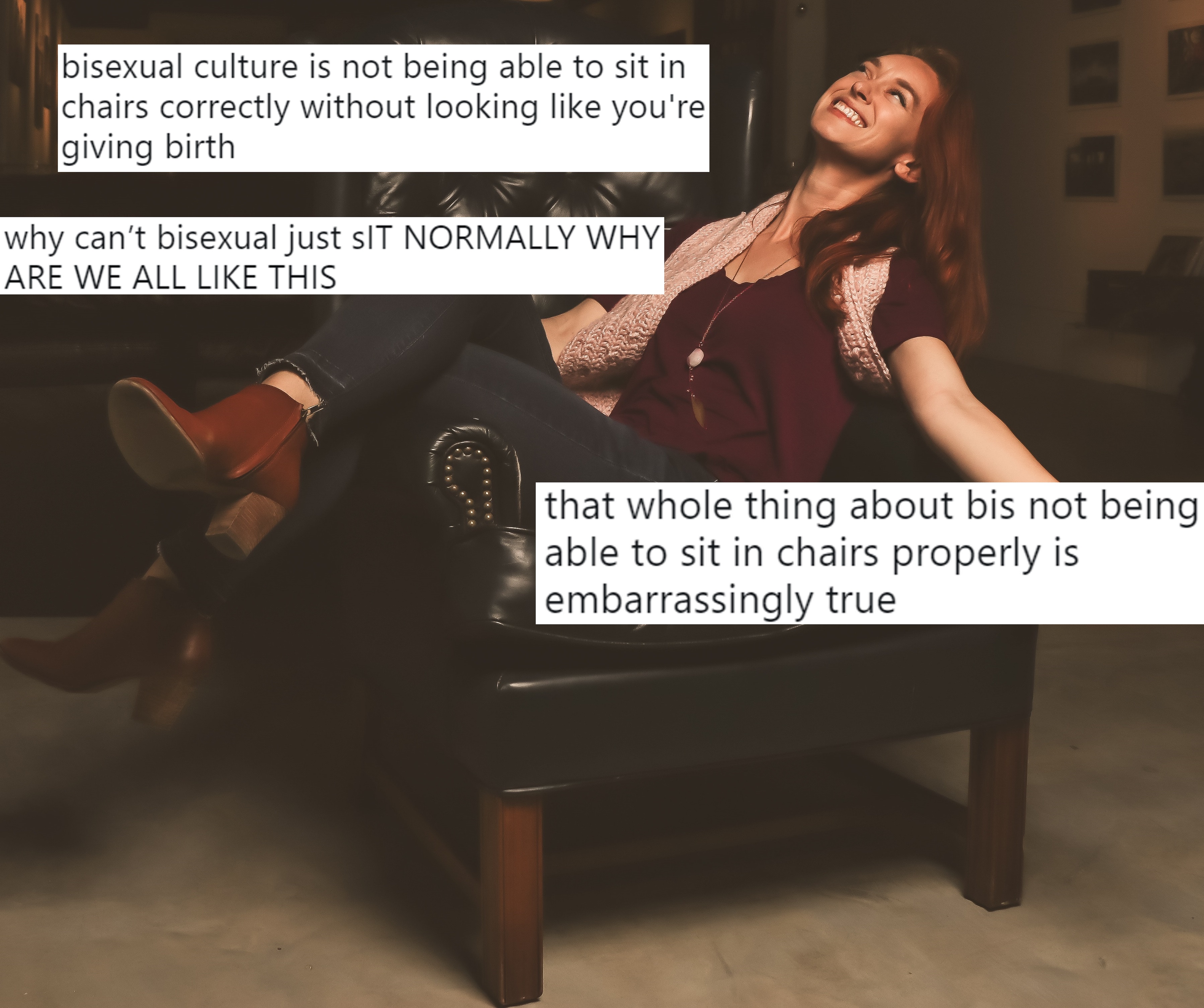 Bisexual people can't sit on chairs properly, says internet
