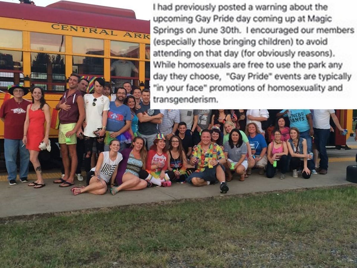 Church tells parents to avoid park because of 'in-your-face homosexuals'