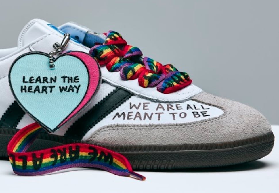 David Beckham, Rita Ora and Naomi Campbell have designed Adidas Pride trainers for LGBT homeless