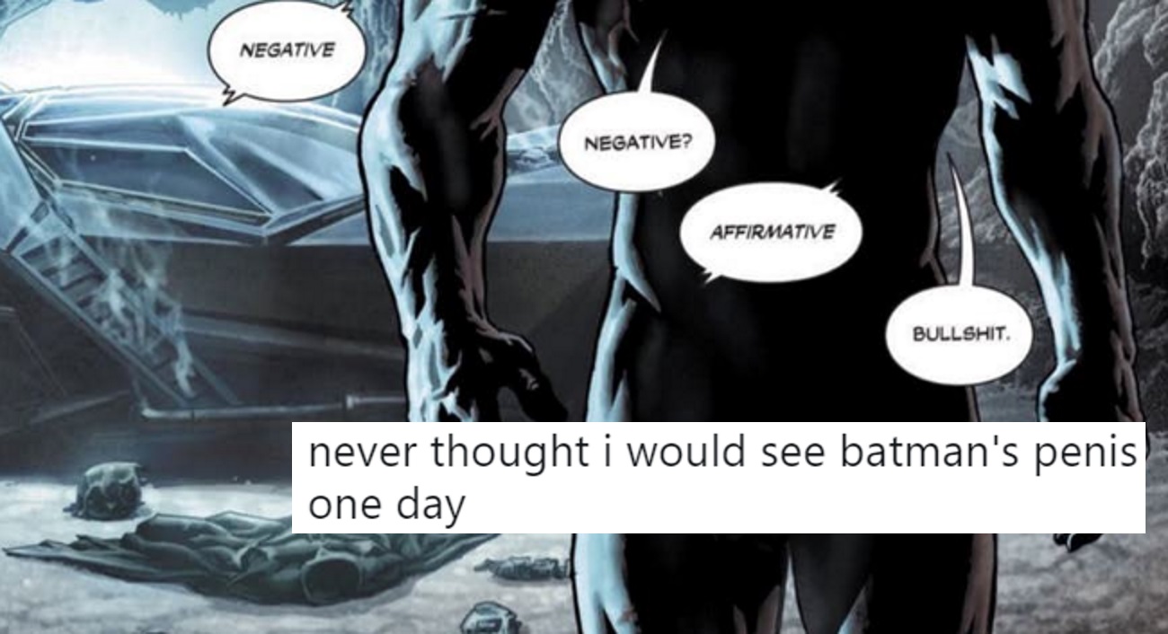 Fans have seen Batman's penis for the first time, and they're shook