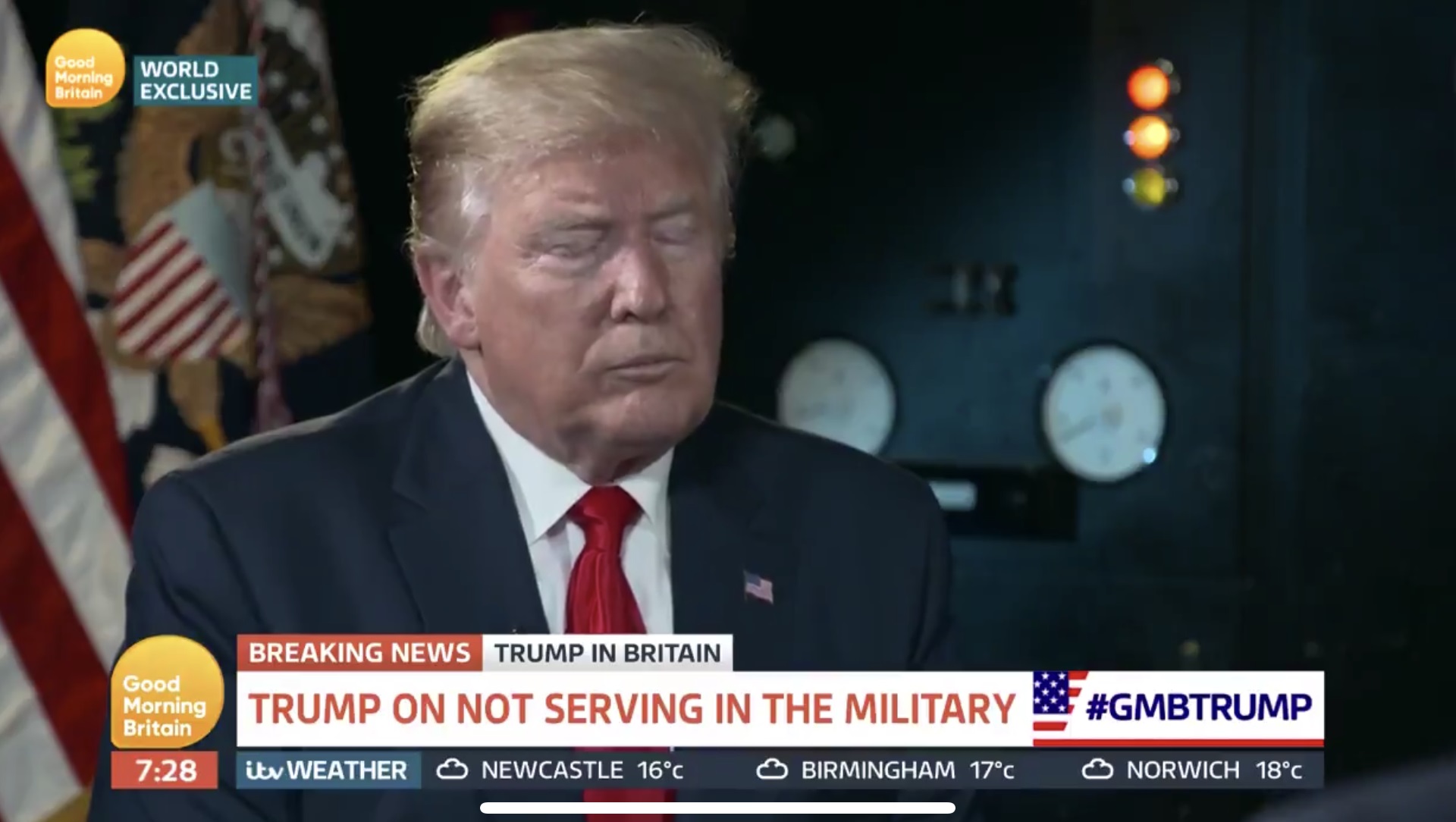 Donald Trump struggles to explain transgender military ban in Piers Morgan interview