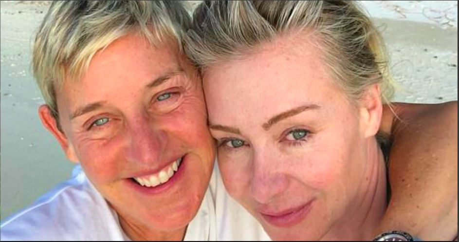 Ellen DeGeneres and Portia de Rossi go make-up free as they holiday together