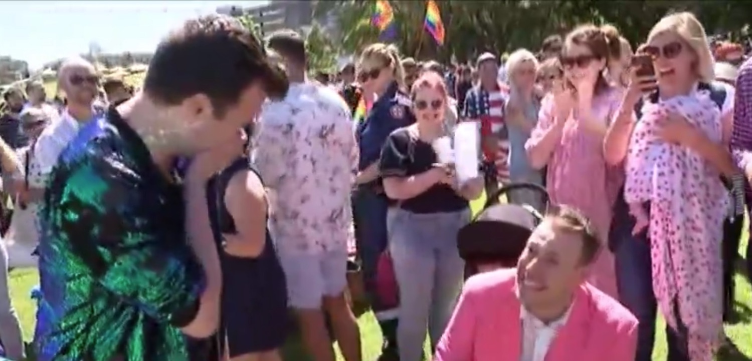A gay couple got engaged live on TV just after Australia said Yes to same-sex marriage