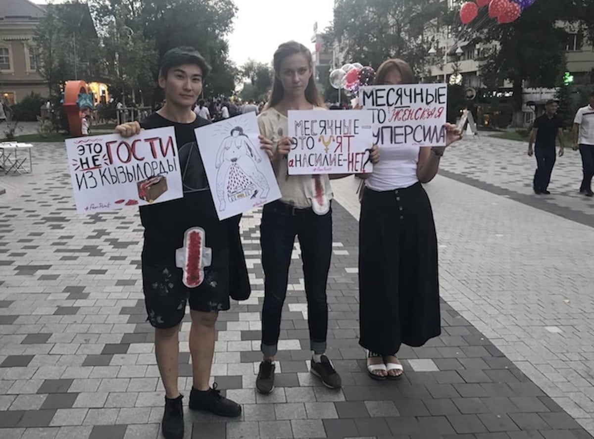 LGBT activist prosecuted over period protest