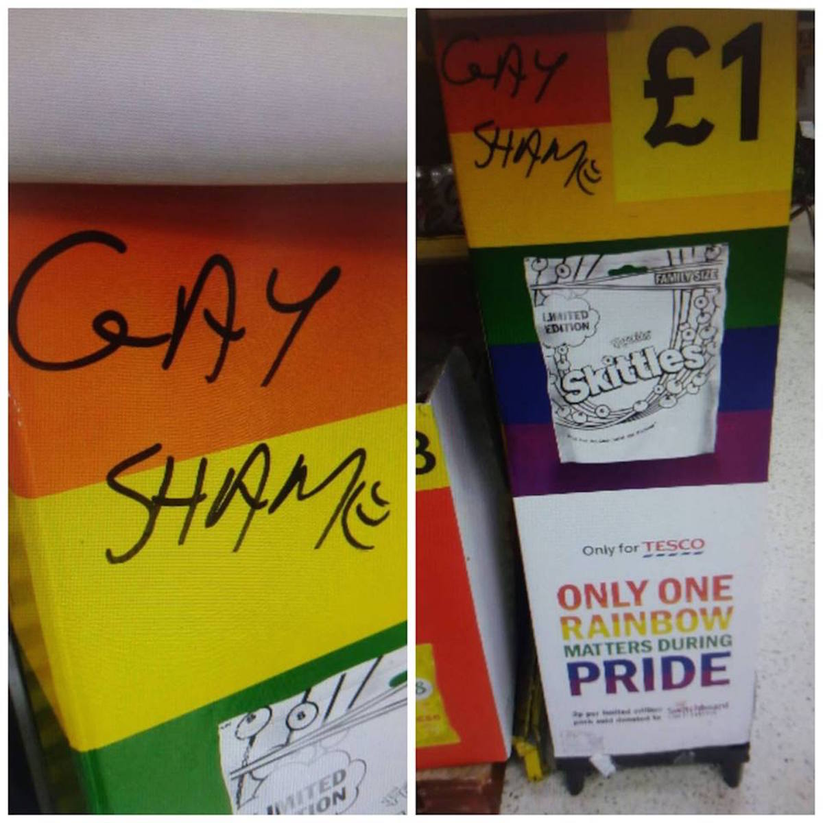 Now Skittles are being targeted with homophobic abuse