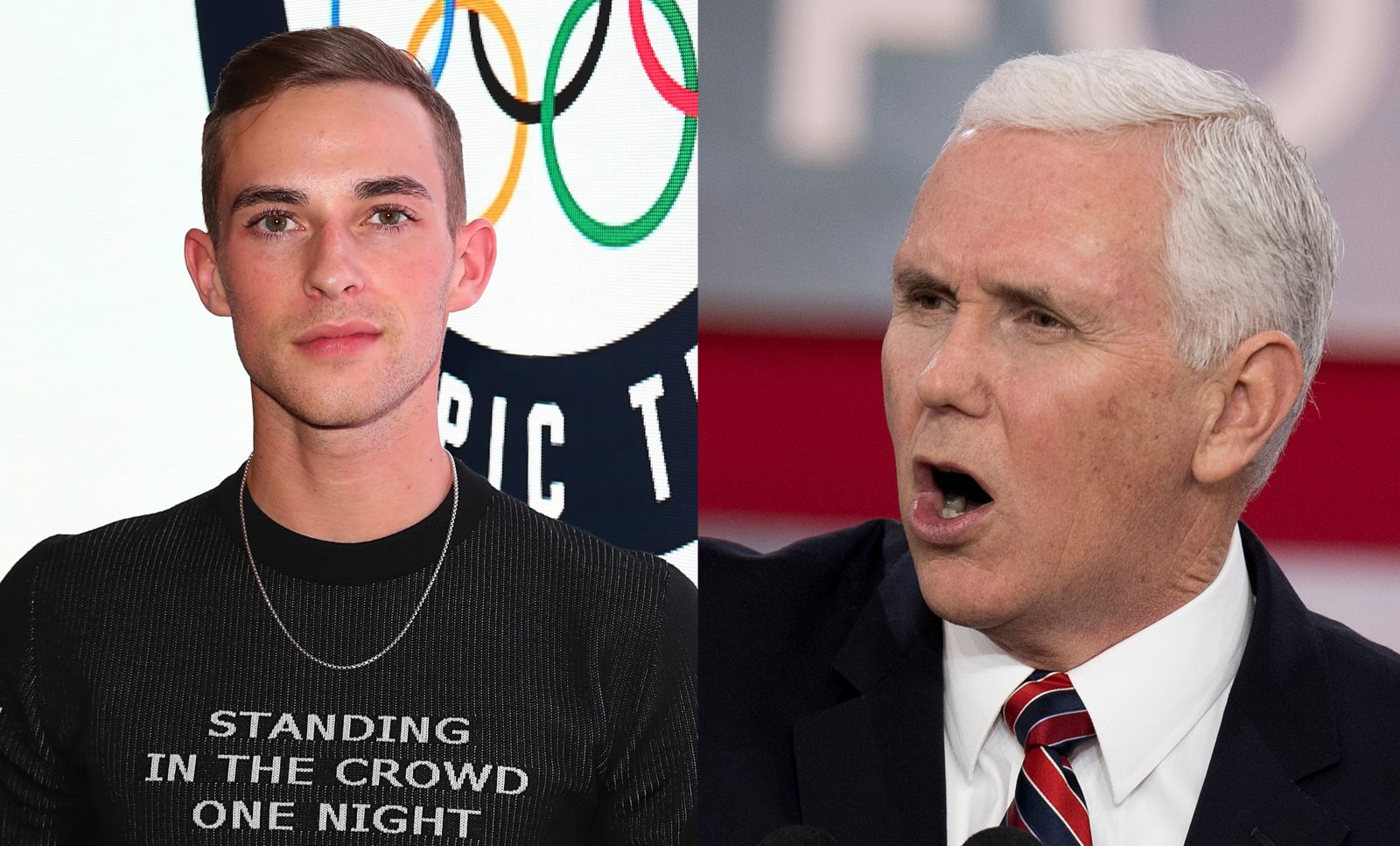 Adam Rippon would speak to Mike Pence now - to challenge his anti-gay views