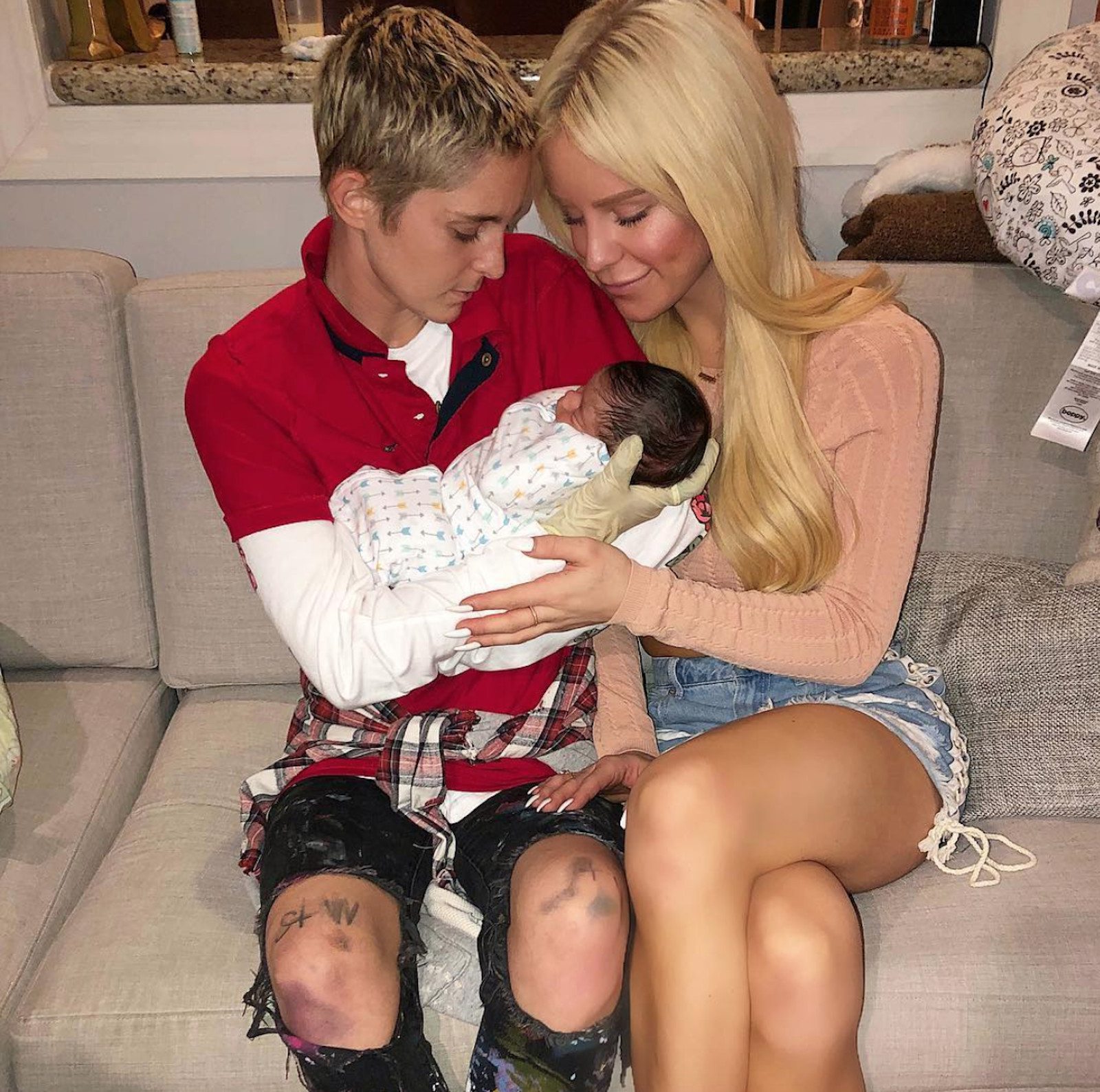 Only joking! Gigi Gorgeous and girlfriend Nats Getty did NOT have a baby this weekend