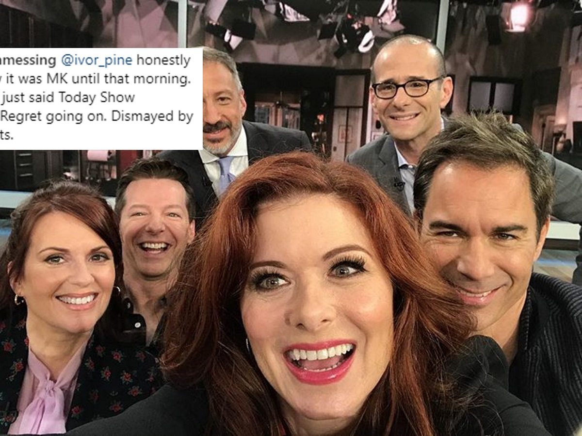 Debra Messing was 'dismayed' by Megyn Kelly asking a fan if Will & Grace turned him gay
