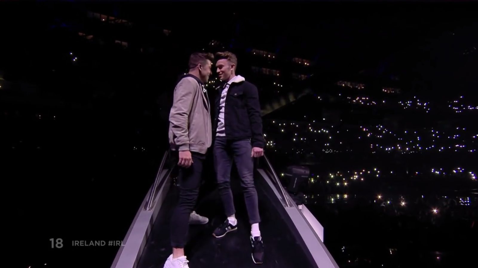 Watch Ireland's Ryan O’Shaughnessy perform with gay dancers at Eurovision