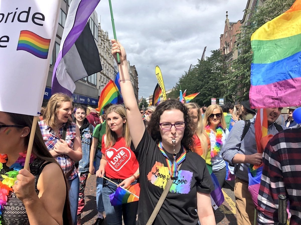 Tens of thousands march for equality at Belfast Pride