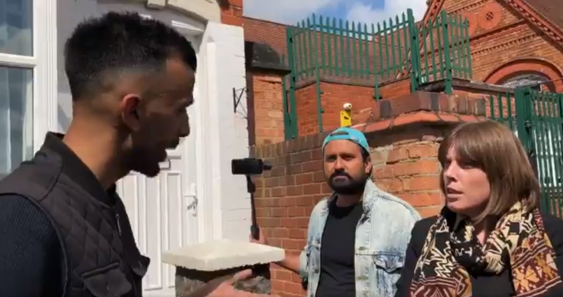 Labour MP Jess Phillips clashes with protester over LGBT+ education