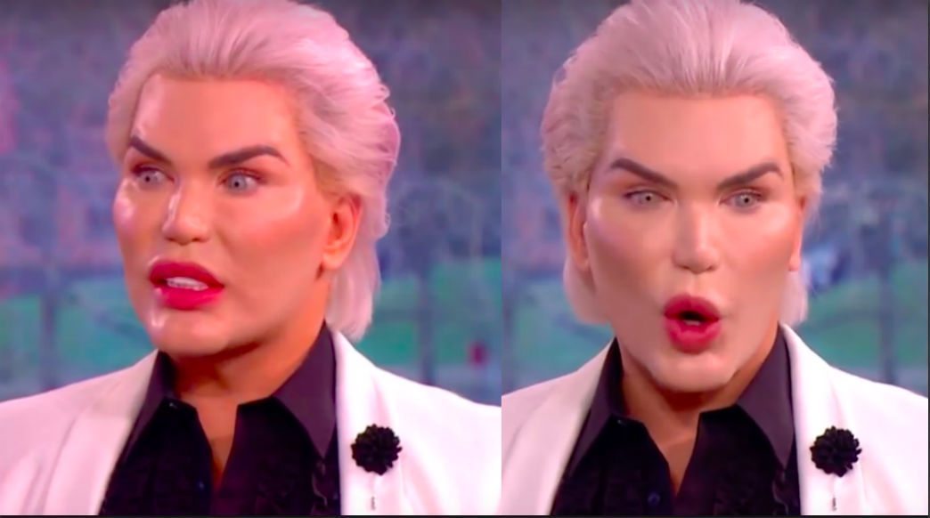 Human Ken Doll Rodrigo Alves enters the Celebrity Big Brother house